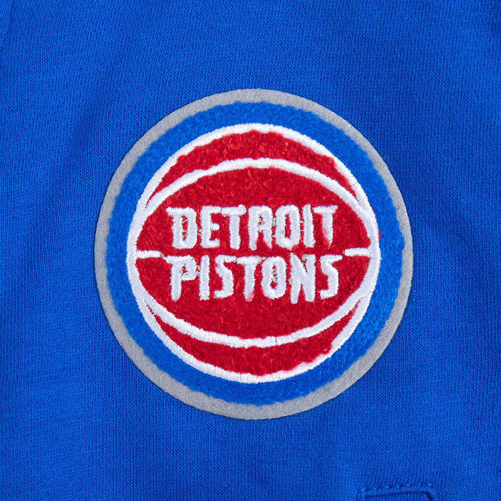 NBA DETROIT PISTONS CLASSIC TODDLER GIRLS FLEECE FULL ZIP HOODIE  (ROYAL BLUE) - Image 6
