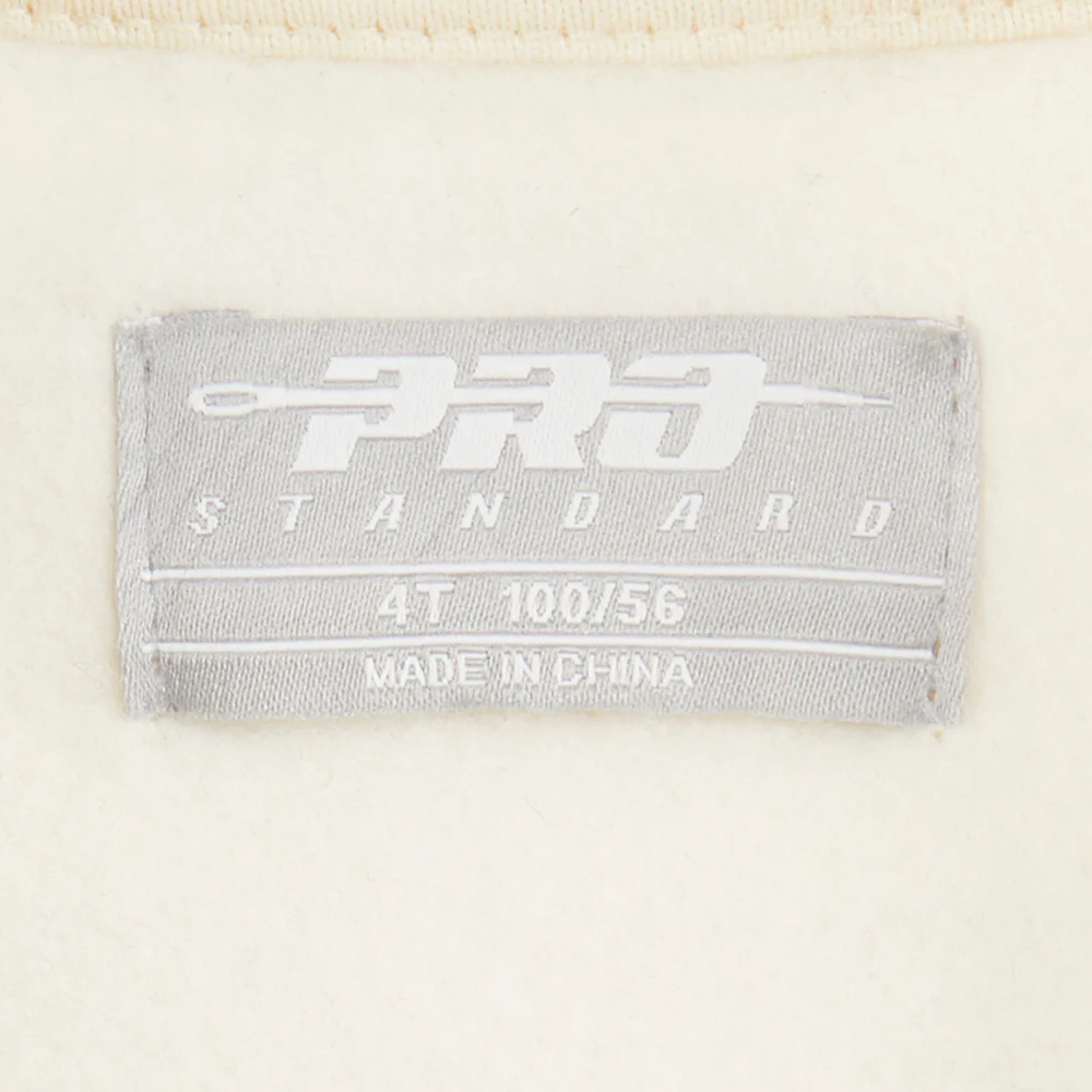 NBA DETROIT PISTONS NEUTRAL TODDLER GIRLS FLEECE CREWNECK (EGGSHELL) - Image 8