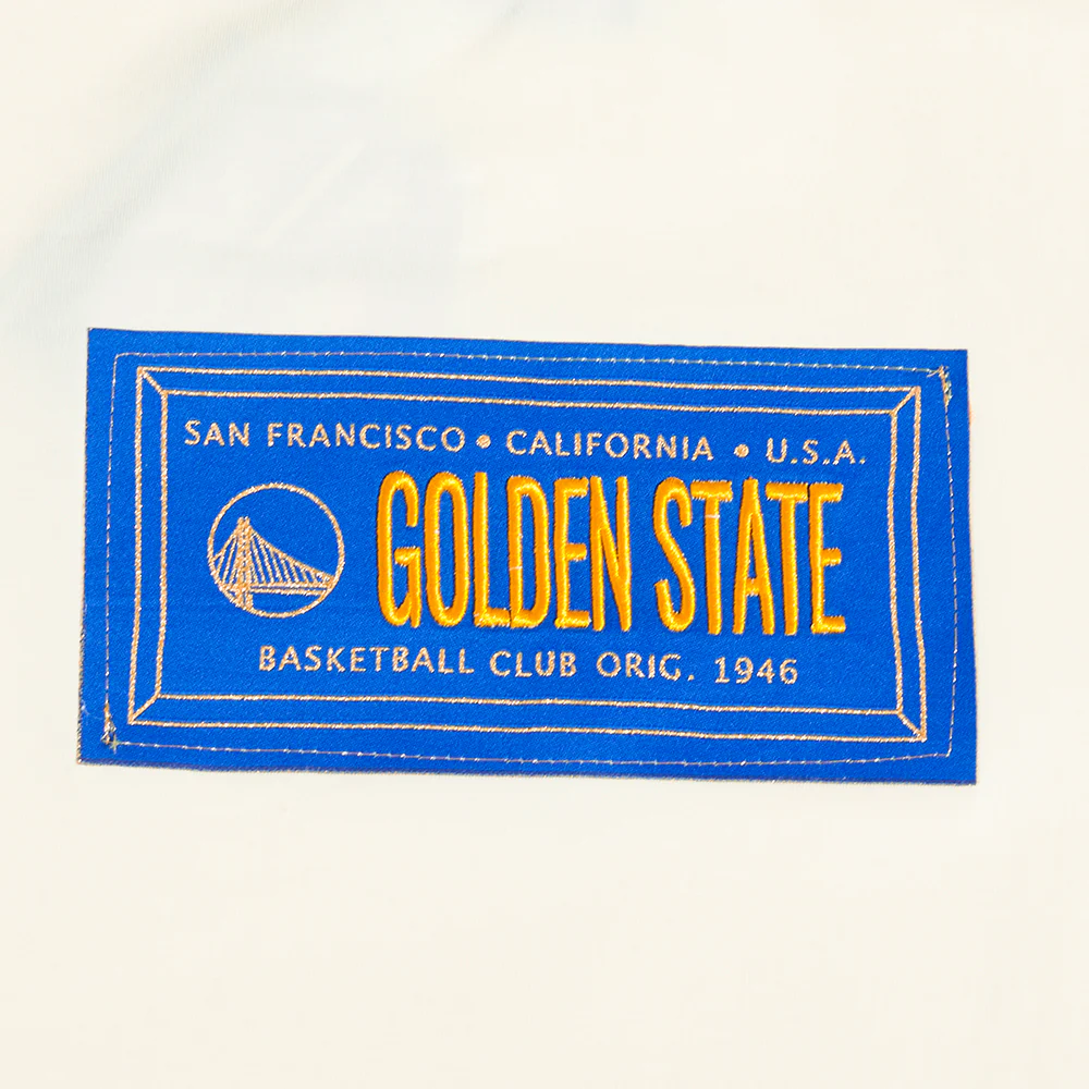 NBA GOLDEN STATE WARRIORS CLUB MEMBER BADGE MEN'S SINGLE JERSEY TEE (EGGSHELL) - Image 5