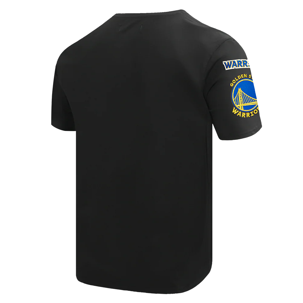 NBA GOLDEN STATE WARRIORS OLD ENGLISH MEN'S TEE (BLACK) - Image 5