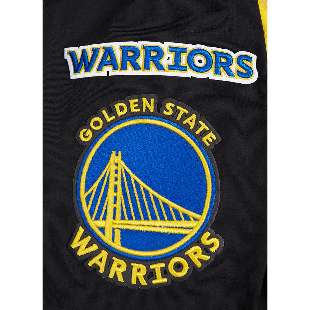 NBA GOLDEN STATE WARRIORS OLD ENGLISH MEN'S TEE (BLACK) - Image 8