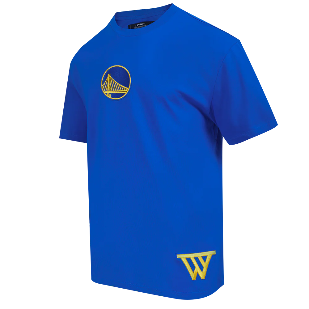 NBA GOLDEN STATE WARRIORS WINGSPAN MEN'S CJ DROP SHOULDER TEE (ROYAL BLUE) - Image 4