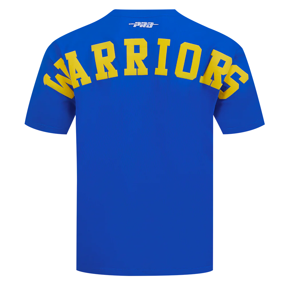 NBA GOLDEN STATE WARRIORS WINGSPAN MEN'S CJ DROP SHOULDER TEE (ROYAL BLUE) - Image 5