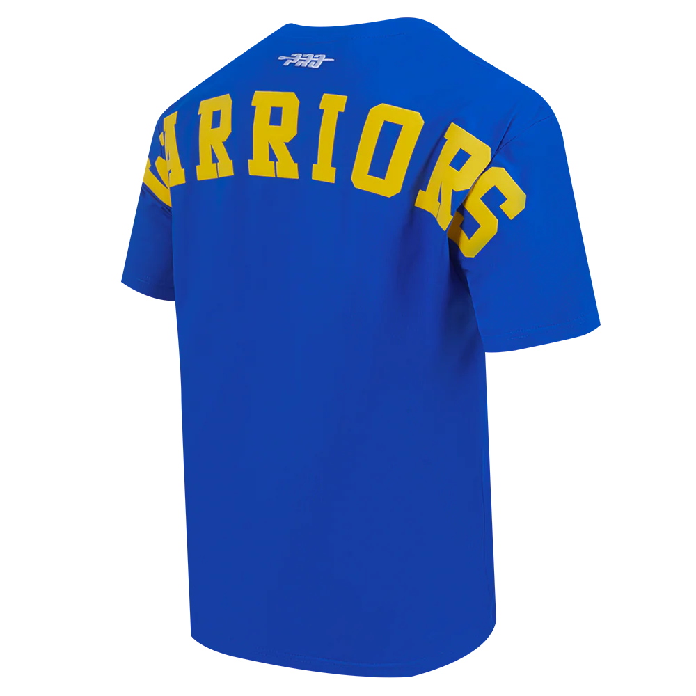 NBA GOLDEN STATE WARRIORS WINGSPAN MEN'S CJ DROP SHOULDER TEE (ROYAL BLUE) - Image 6