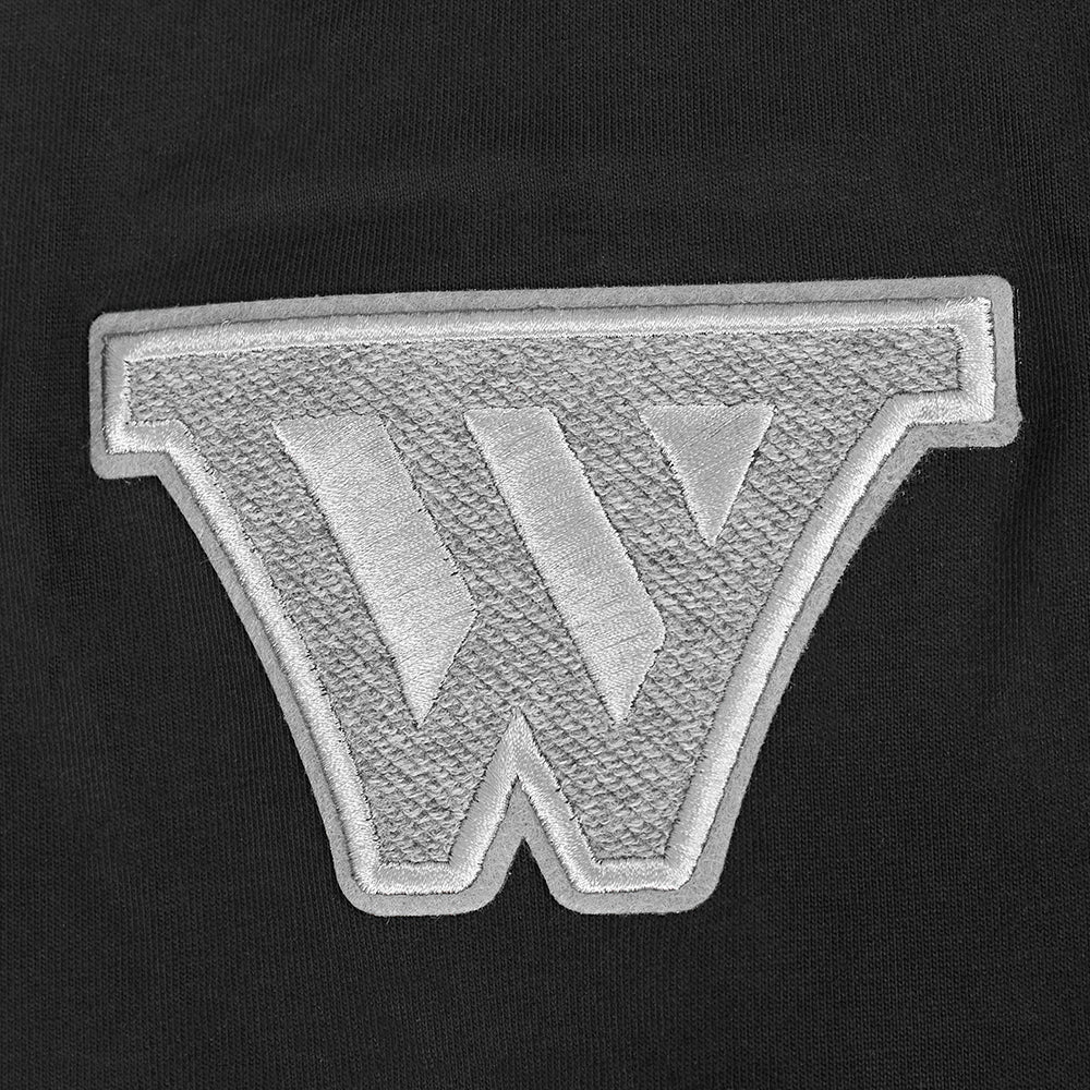 NBA GOLDEN STATE WARRIORS REVERSE FRENCH TERRY MEN'S COTTON JERSEY DROP SHOULDER TEE (BLACK) - Image 6