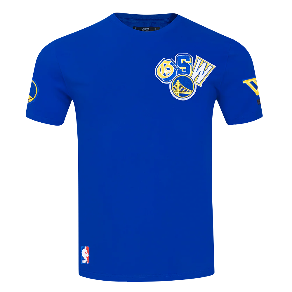NBA GOLDEN STATE WARRIORS CITY RANSOM MEN'S SINGLE JERSEY TEE (ROYAL BLUE)