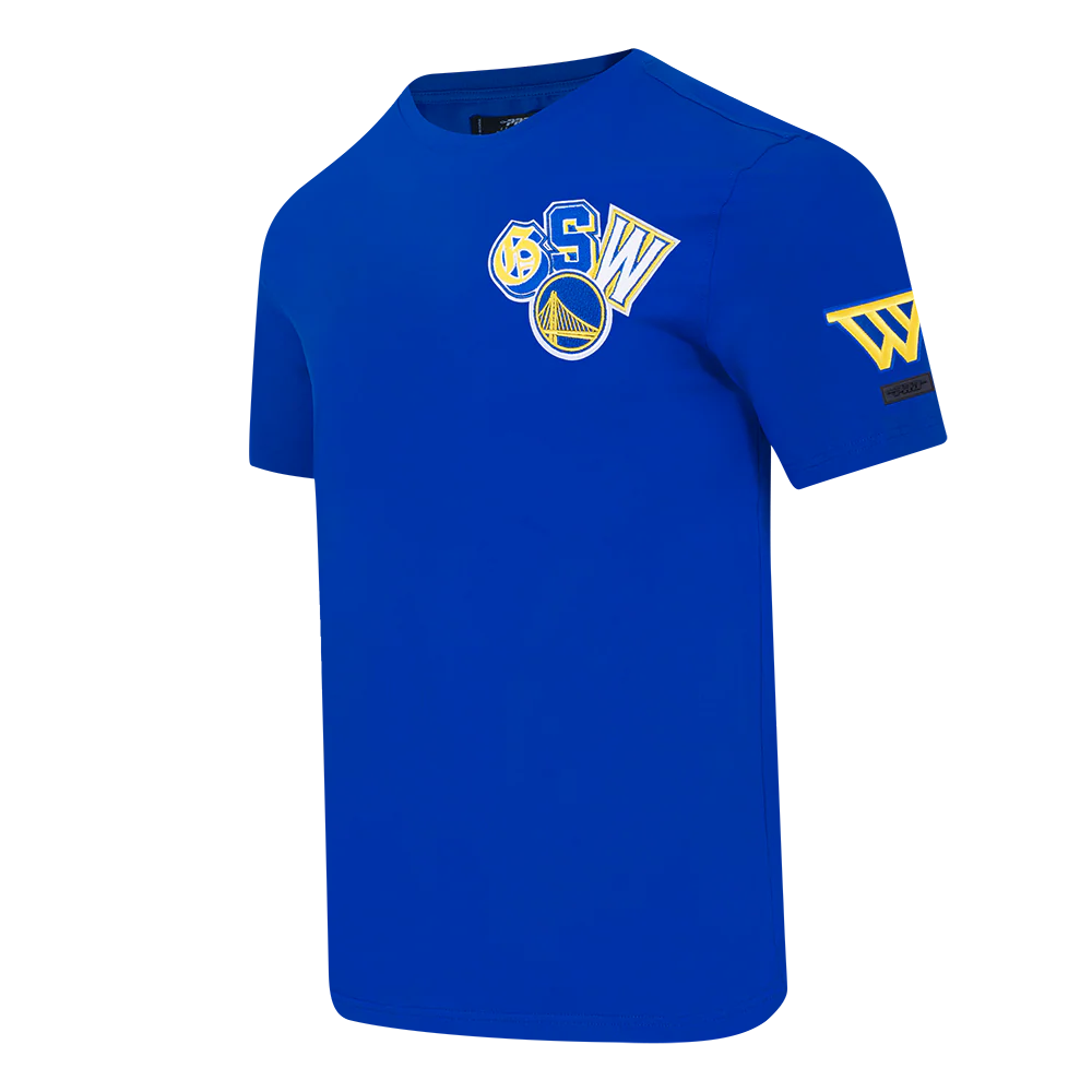 NBA GOLDEN STATE WARRIORS CITY RANSOM MEN'S SINGLE JERSEY TEE (ROYAL BLUE) - Image 2