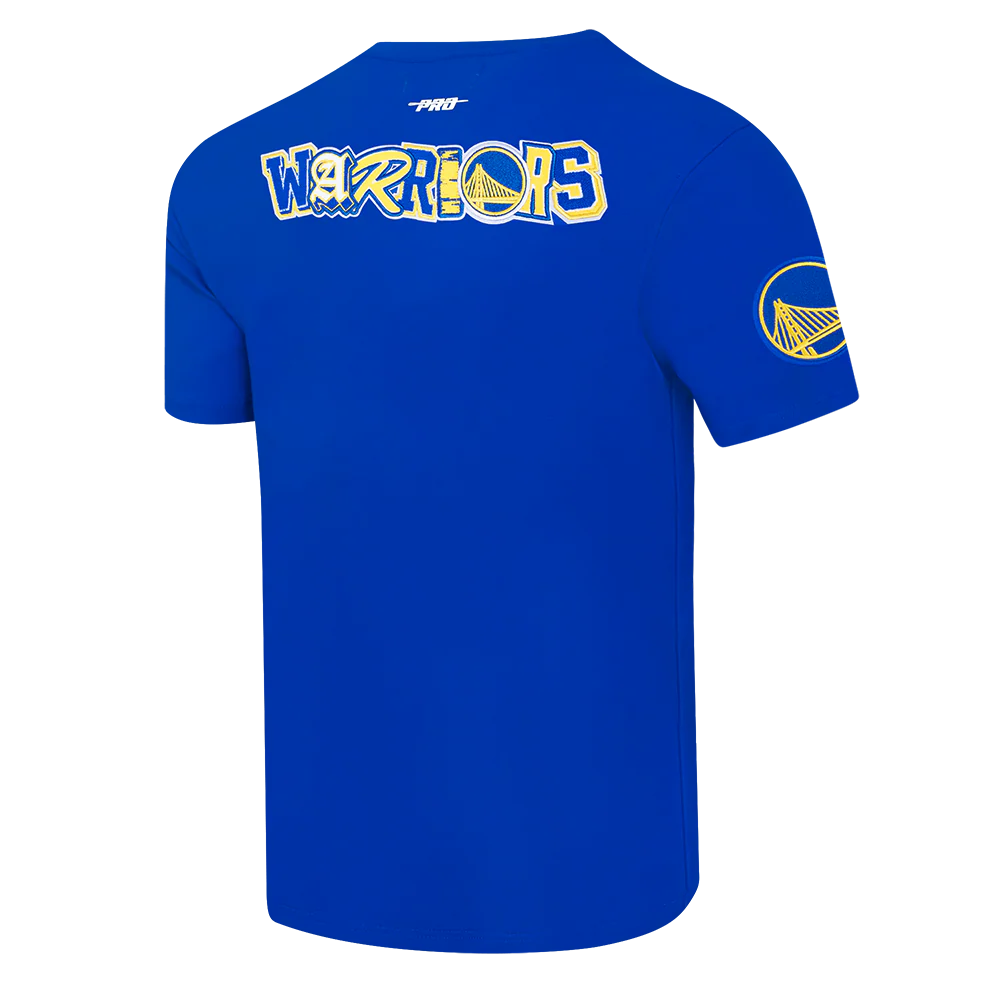 NBA GOLDEN STATE WARRIORS CITY RANSOM MEN'S SINGLE JERSEY TEE (ROYAL BLUE) - Image 4