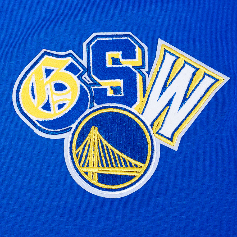 NBA GOLDEN STATE WARRIORS CITY RANSOM MEN'S SINGLE JERSEY TEE (ROYAL BLUE) - Image 5