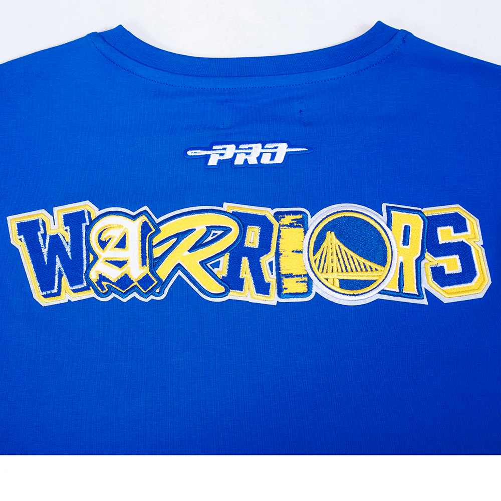 NBA GOLDEN STATE WARRIORS CITY RANSOM MEN'S SINGLE JERSEY TEE (ROYAL BLUE) - Image 9