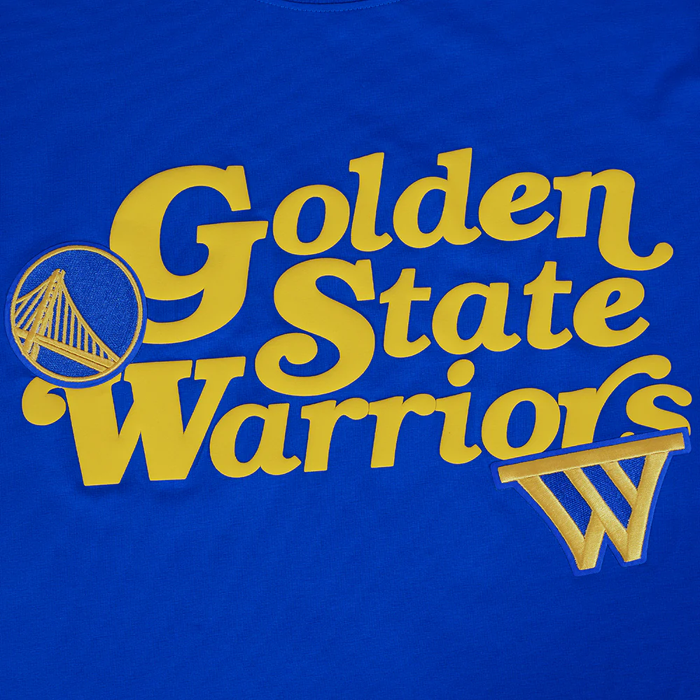 NBA GOLDEN STATE WARRIORS SOUVENIR MEN'S SINGLE JERSEY TEE (ROYAL BLUE) - Image 9