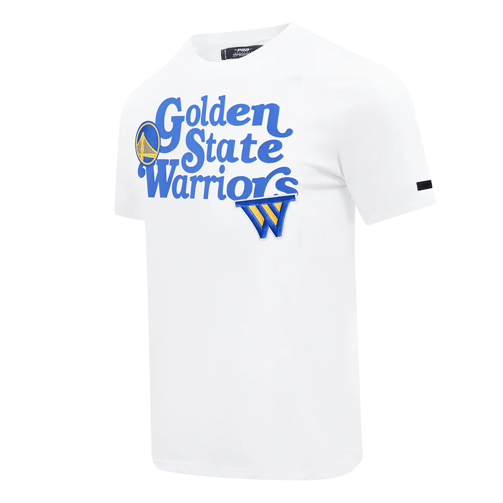 NBA GOLDEN STATE WARRIORS SOUVENIR MEN'S SINGLE JERSEY TEE (WHITE) - Image 4