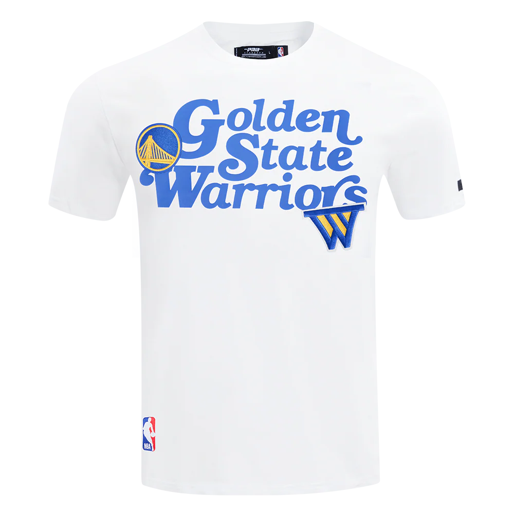 NBA GOLDEN STATE WARRIORS SOUVENIR MEN'S SINGLE JERSEY TEE (WHITE) - Image 5