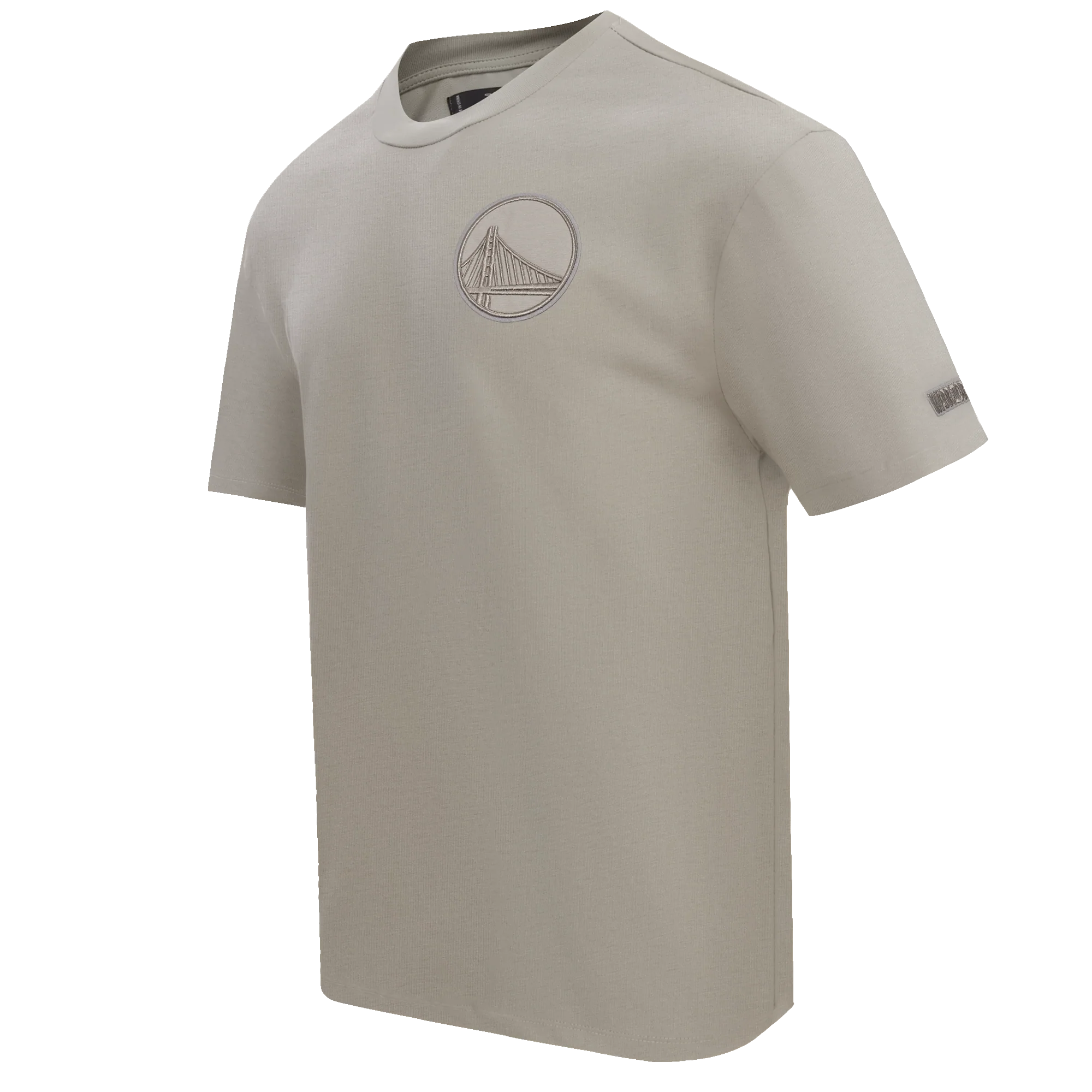NBA GOLDEN STATE WARRIORS NEUTRAL MEN'S CJ DROP SHOULDER TEE (TAUPE) - Image 6