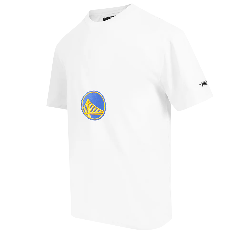 NBA GOLDEN STATE WARRIORS LIVING LARGE MEN'S CJ DROP SHOULDER TEE (WHITE) - Image 3