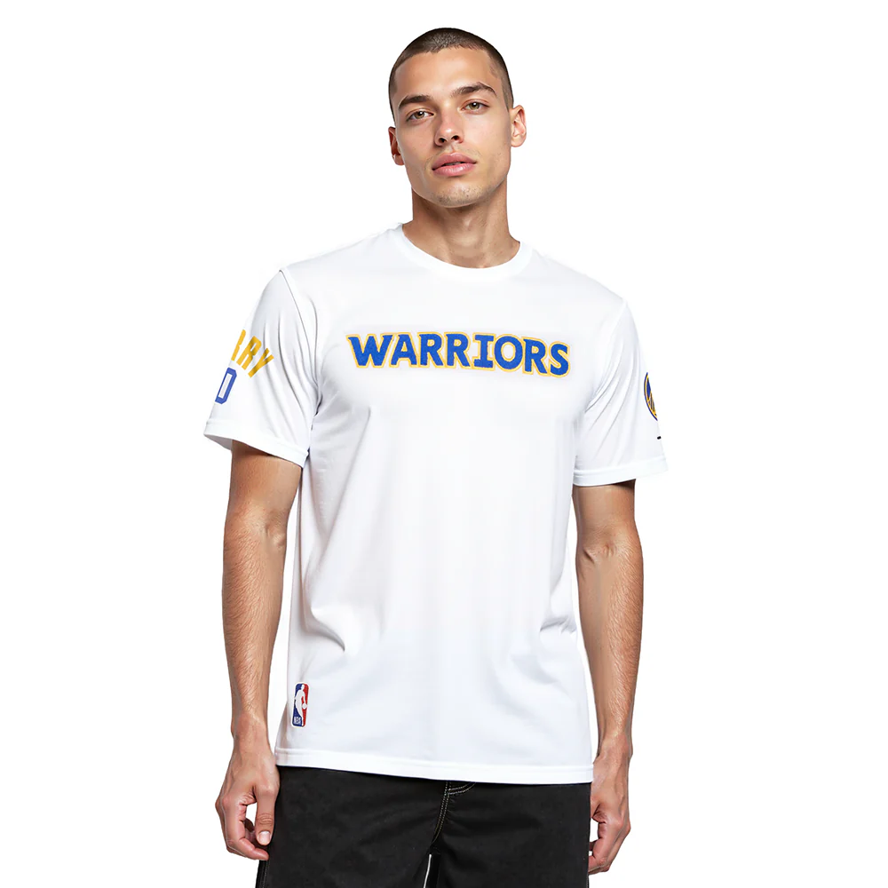 NBA GOLDEN STATE WARRIORS STEPHEN CURRY #30 CLASSIC PNN MEN'S SJ TEE (WHITE)