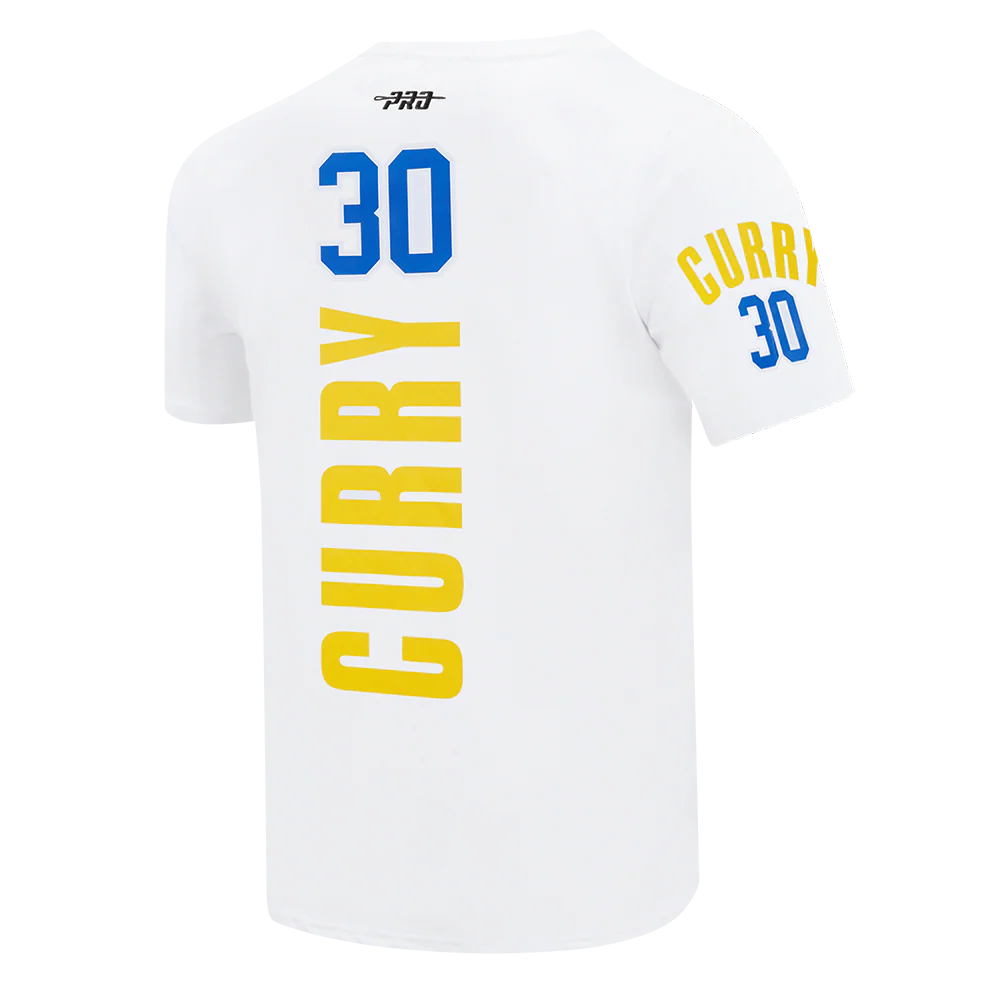 NBA GOLDEN STATE WARRIORS STEPHEN CURRY #30 CLASSIC PNN MEN'S SJ TEE (WHITE) - Image 6