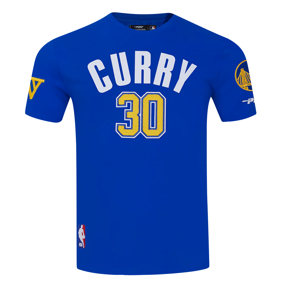NBA GOLDEN STATE WARRIORS STEPHEN CURRY #30 CLASSIC PNN MEN'S SJ TEE (ROYAL BLUE)