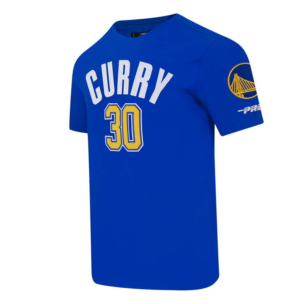 NBA GOLDEN STATE WARRIORS STEPHEN CURRY #30 CLASSIC PNN MEN'S SJ TEE (ROYAL BLUE) - Image 2