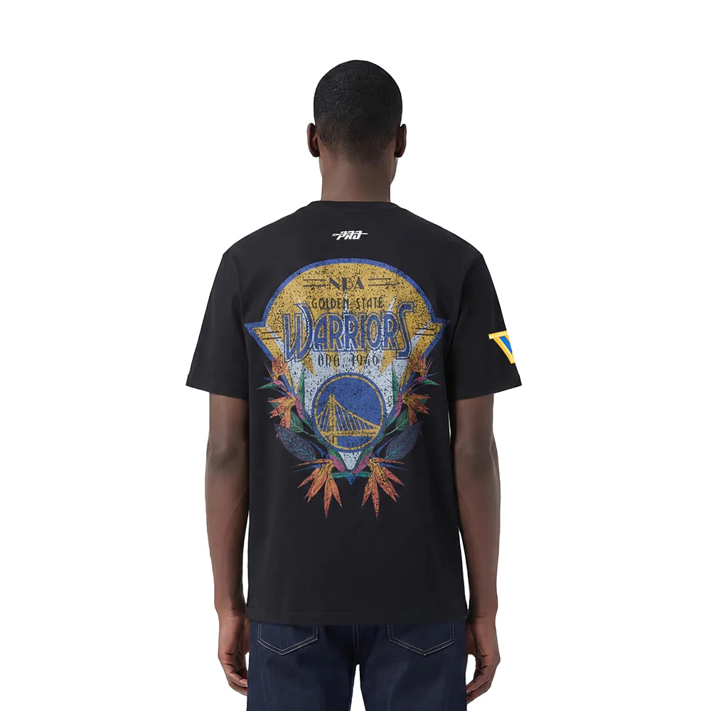 NBA GOLDEN STATE WARRIORS PARADISE MEN'S S/S TEE (BLACK) - Image 2