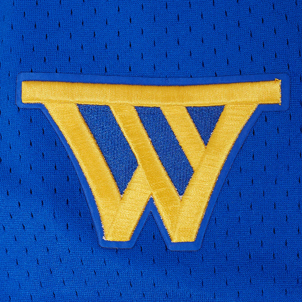 NBA GOLDEN STATE WARRIORS JIMMY BUTLER III #10 CLASSIC MESH PLAYER NAME & NUMBER MESH BUTTON DOWN SHIRT (ROYAL BLUE) - Image 7