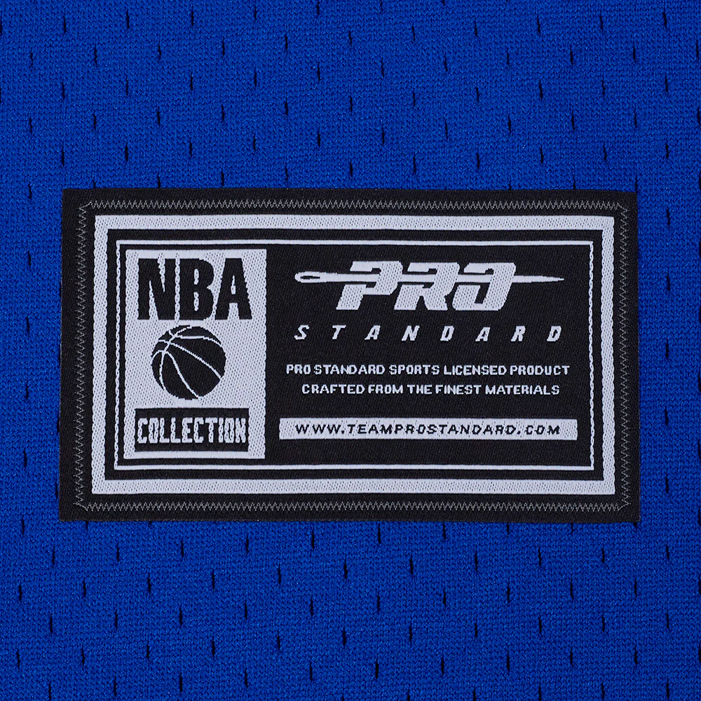 NBA GOLDEN STATE WARRIORS STEPHEN CURRY #30 CLASSIC MESH PNN MEN'S MESH BUTTON DOWN SHIRT (ROYAL BLUE) - Image 9