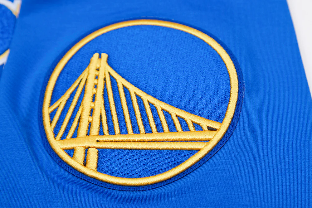 NBA GOLDEN STATE WARRIORS CLASSIC CHENILLE MEN'S TEE (ROYAL BLUE) - Image 10