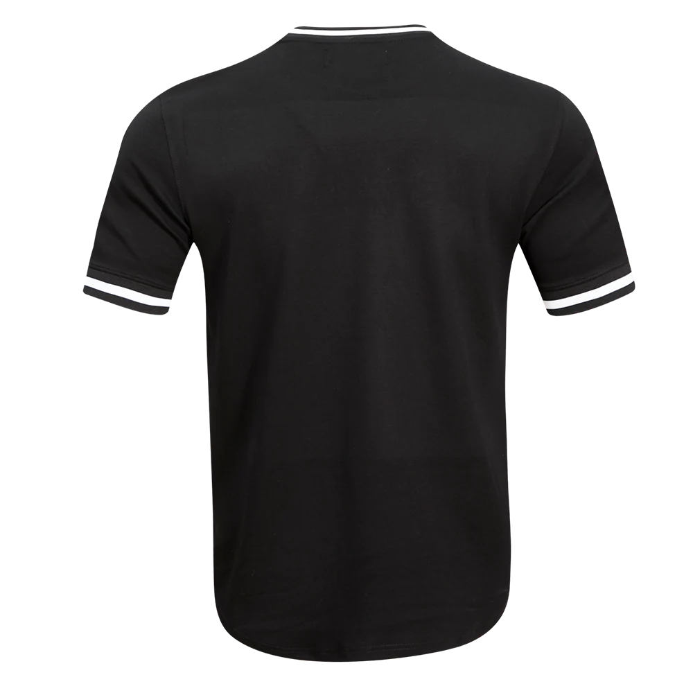 NBA GOLDEN STATE WARRIORS CLASSIC CHENILLE MEN'S S/S TEE (BLACK) - Image 3