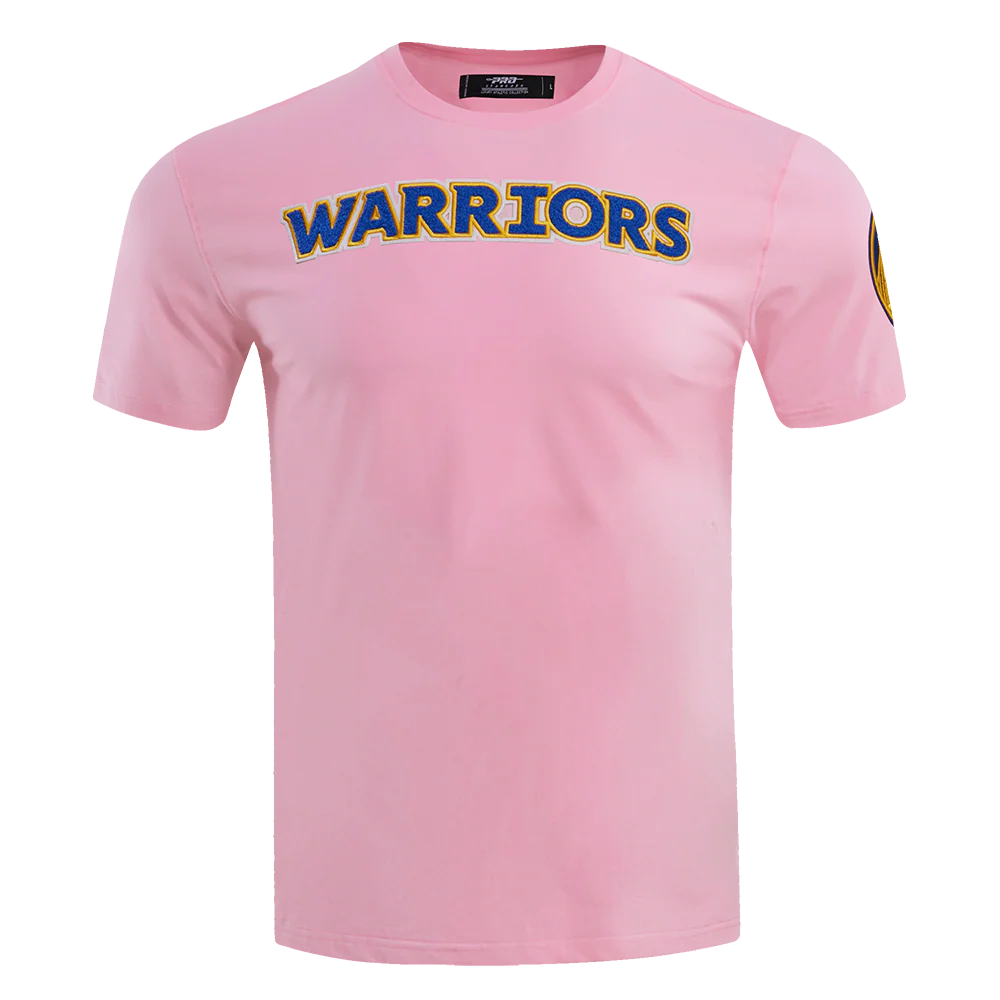 NBA GOLDEN STATE WARRIORS LOGO PRO TEAM MEN'S TEE (PINK)