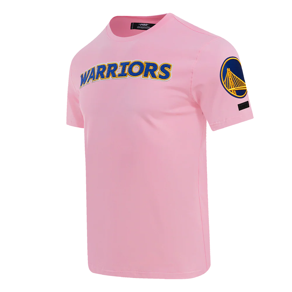 NBA GOLDEN STATE WARRIORS LOGO PRO TEAM MEN'S TEE (PINK) - Image 2