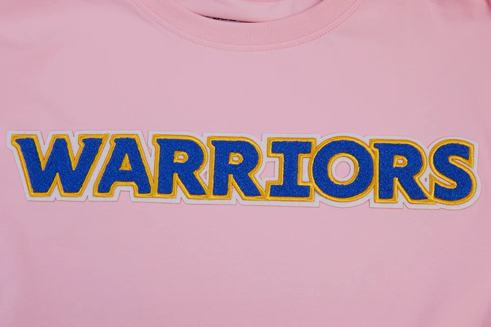 NBA GOLDEN STATE WARRIORS LOGO PRO TEAM MEN'S TEE (PINK) - Image 5