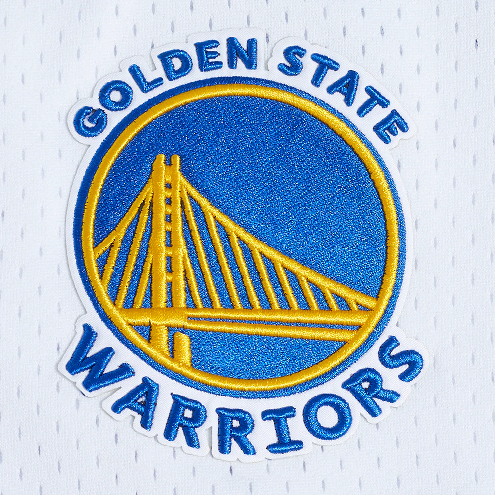 NBA GOLDEN STATE WARRIORS PLAYER NAME AND NUMBER MEN'S BUTTON DOWN MESH TOP (WHITE/ROYAL BLUE) - Image 7
