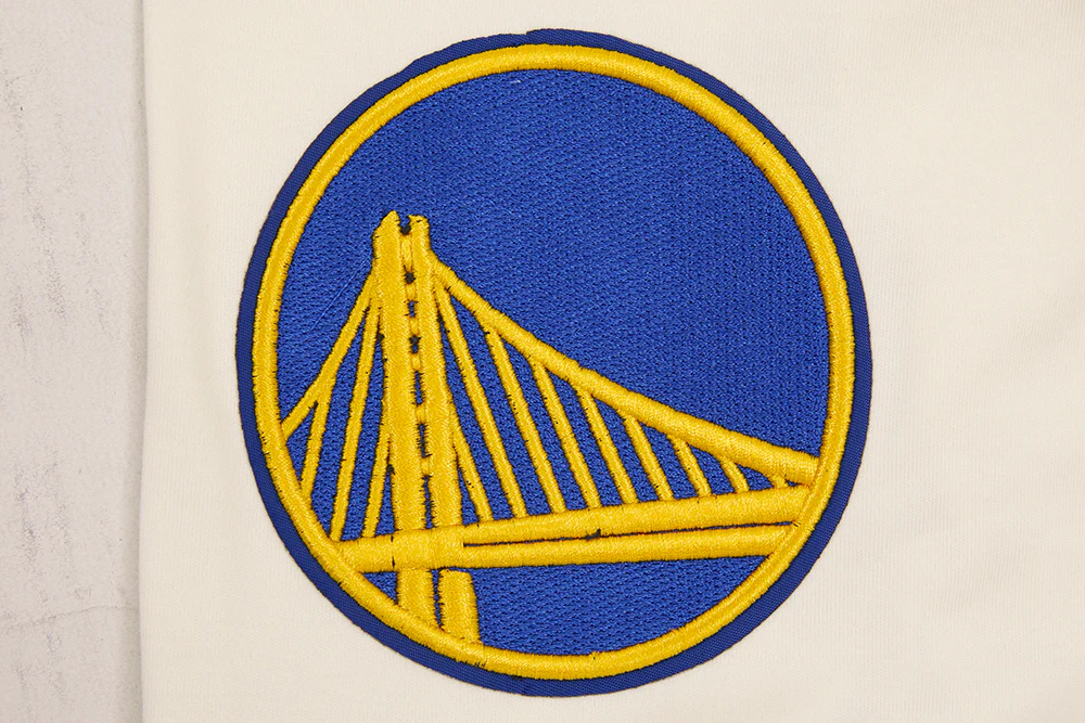 NBA GOLDEN STATE WARRIORS RETRO CLASSIC MEN'S TEE (EGGSHELL/ ROYAL BLUE) - Image 7