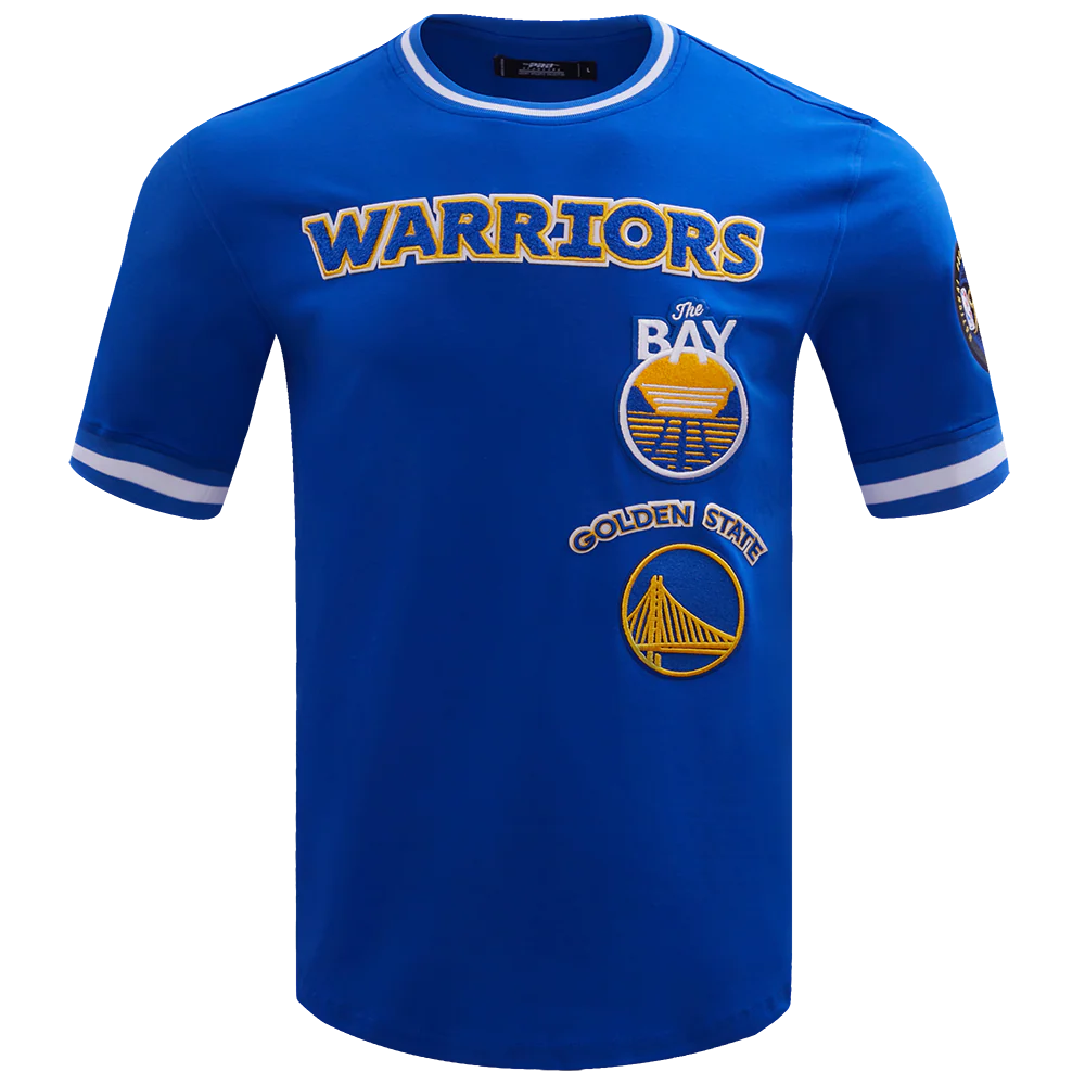 NBA GOLDEN STATE WARRIORS RETRO CLASSIC MEN'S TEE (ROYAL BLUE)