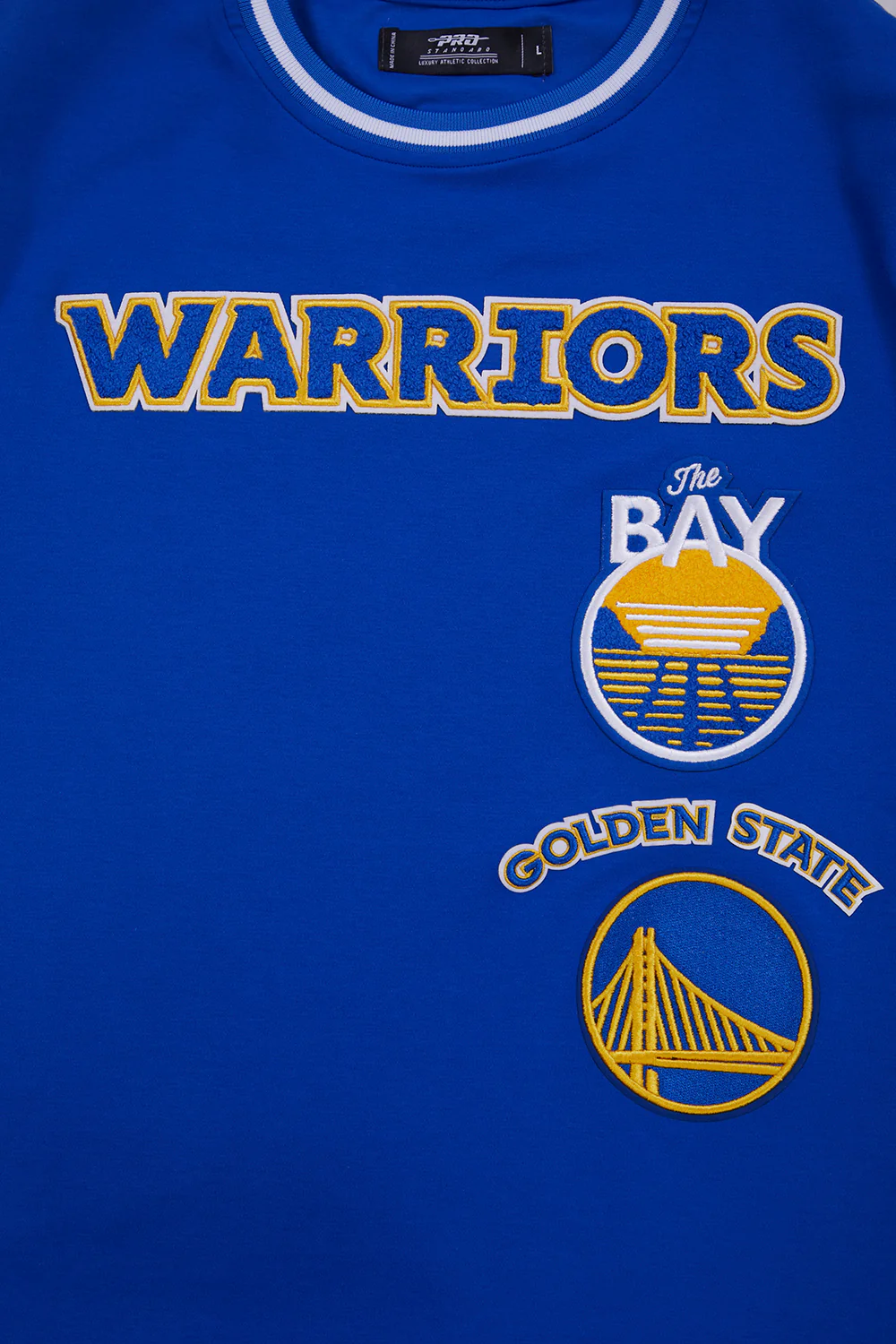 NBA GOLDEN STATE WARRIORS RETRO CLASSIC MEN'S TEE (ROYAL BLUE) - Image 5