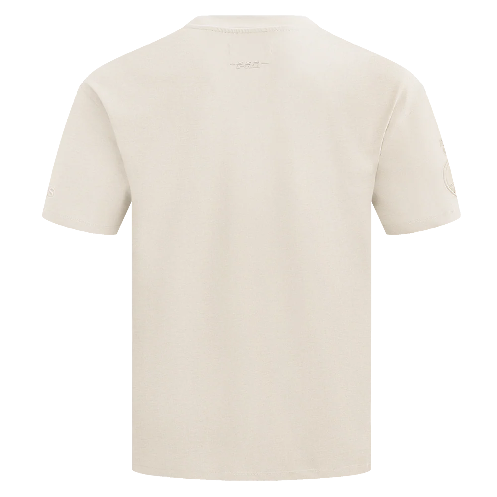NBA GOLDEN STATE WARRIORS NEUTRAL DROP SHOULDER MEN'S TEE (EGGSHELL) - Image 4