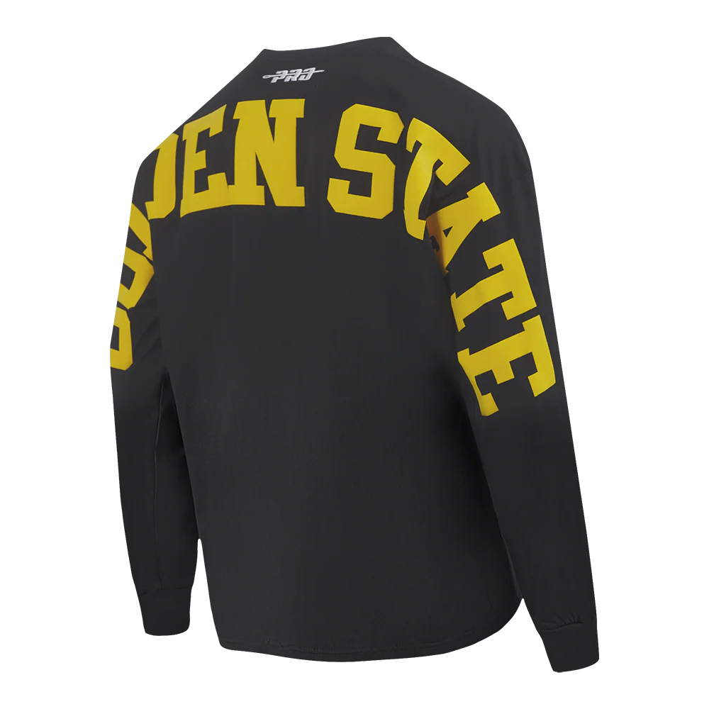 NBA GOLDEN STATE WARRIORS WINGSPAN MEN'S DROP SHOULDER LONG SLEEVE TEE (BLACK) - Image 6
