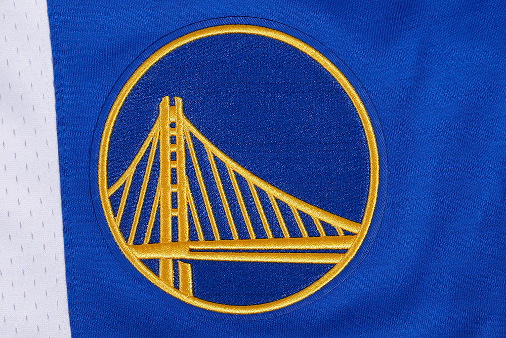 NBA GOLDEN STATE WARRIORS SCRIPT TAIL MEN'S DOUBLE KNIT 2.0 SHORT (ROYAL BLUE) - Image 5