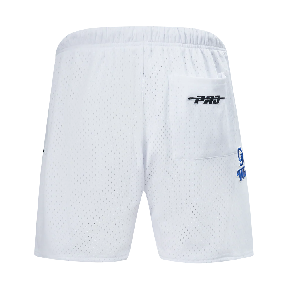 NBA GOLDEN STATE WARRIORS SOUVENIR MEN'S MESH SHORT (WHITE) - Image 4