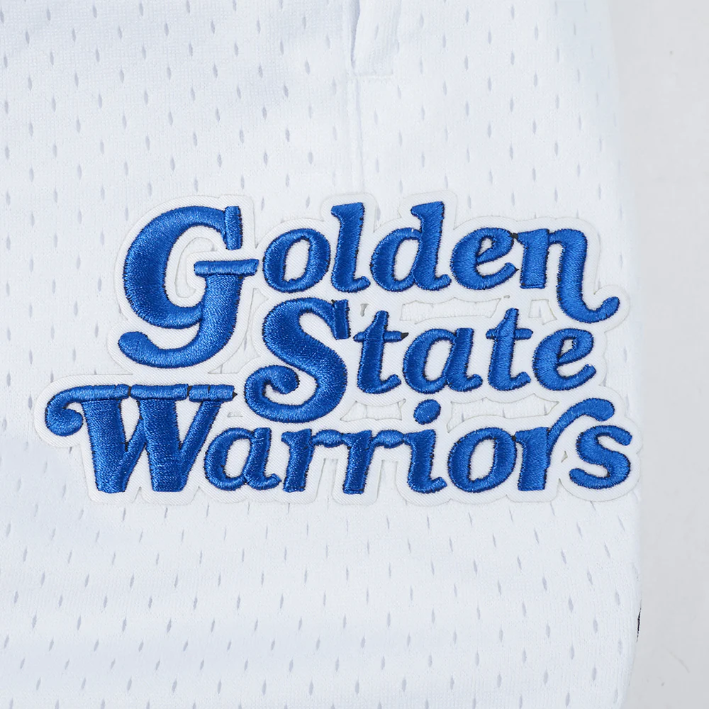 NBA GOLDEN STATE WARRIORS SOUVENIR MEN'S MESH SHORT (WHITE) - Image 8