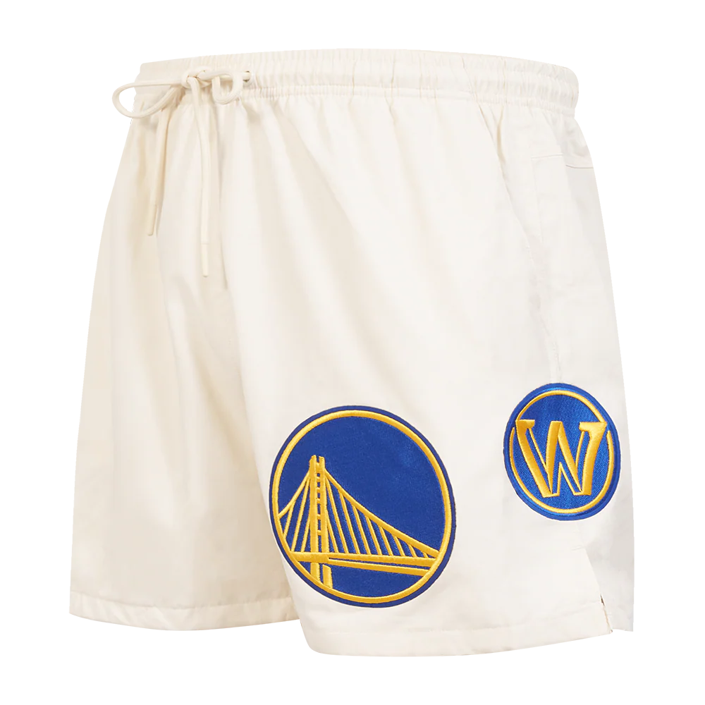 NBA GOLDEN STATE WARRIORS CLASSIC WOVEN MEN'S SHORT (EGGSHELL)