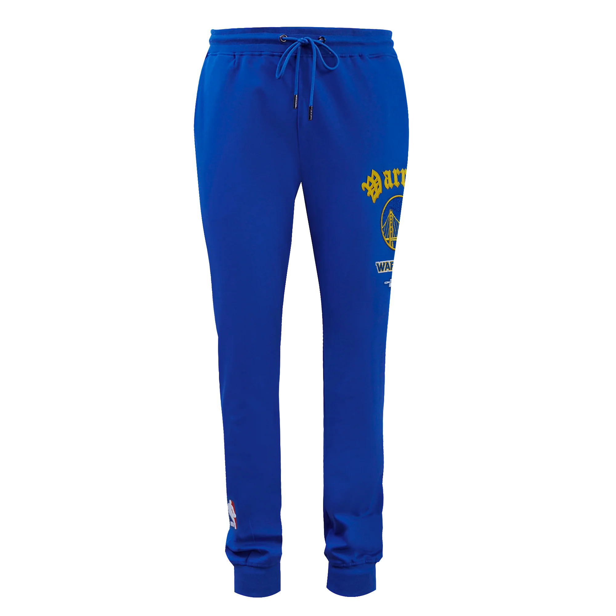 NBA GOLDEN STATE WARRIORS OLD ENGLISH MEN'S SWEATPANT (ROYAL BLUE) - Image 2