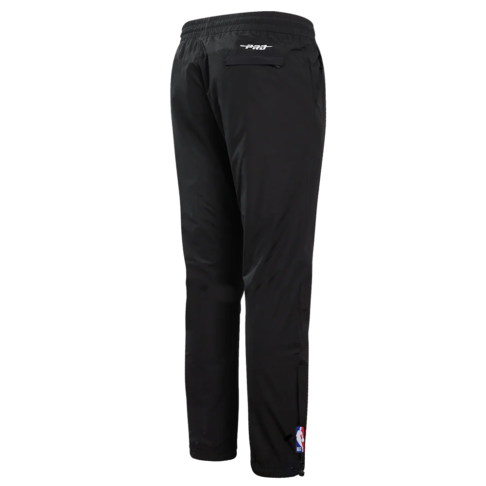 NBA GOLDEN STATE WARRIORS PRE GAME MEN'S NYLON PANT (BLACK) - Image 5