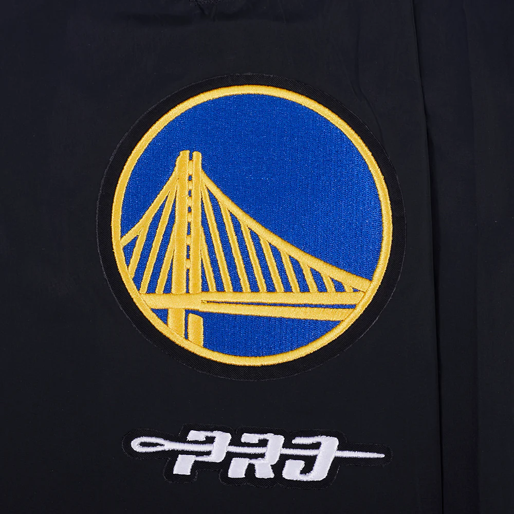 NBA GOLDEN STATE WARRIORS PRE GAME MEN'S NYLON PANT (BLACK) - Image 6