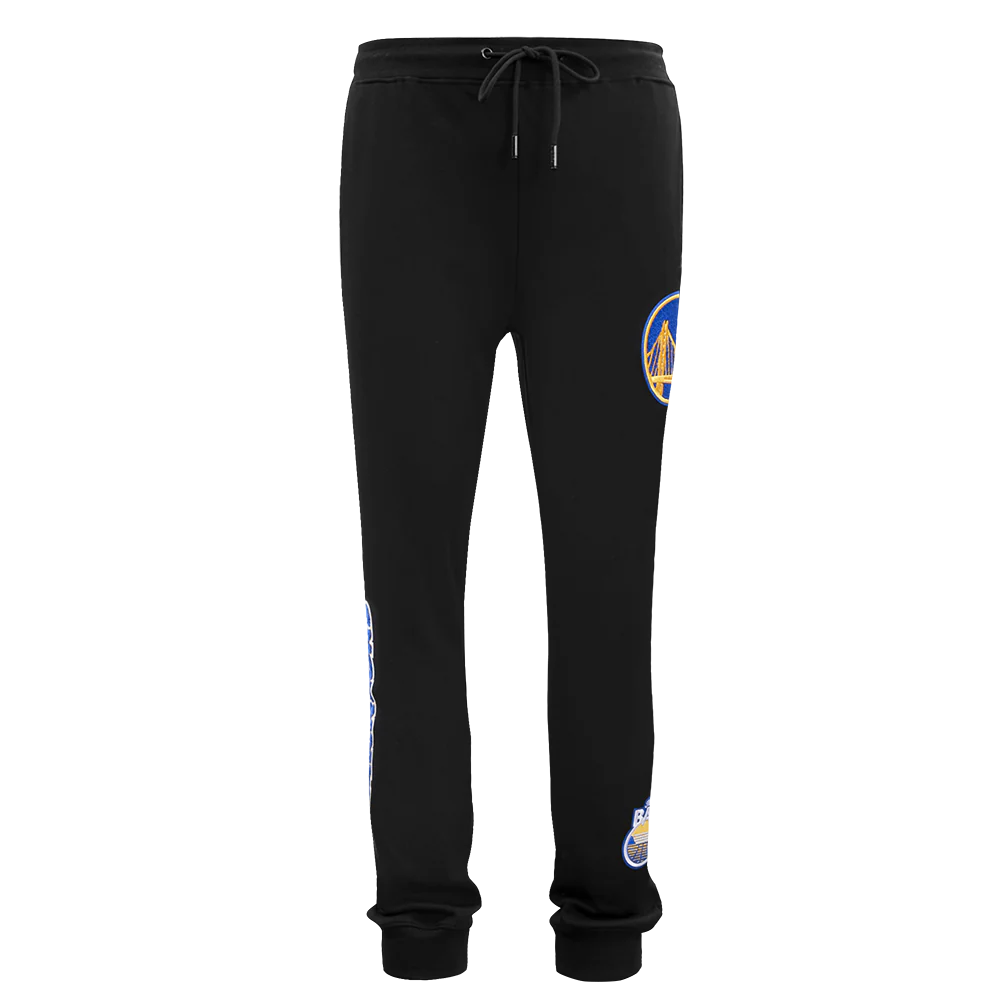 NBA GOLDEN STATE WARRIORS CLASSIC CHENILLE MEN'S JOGGER (BLACK)