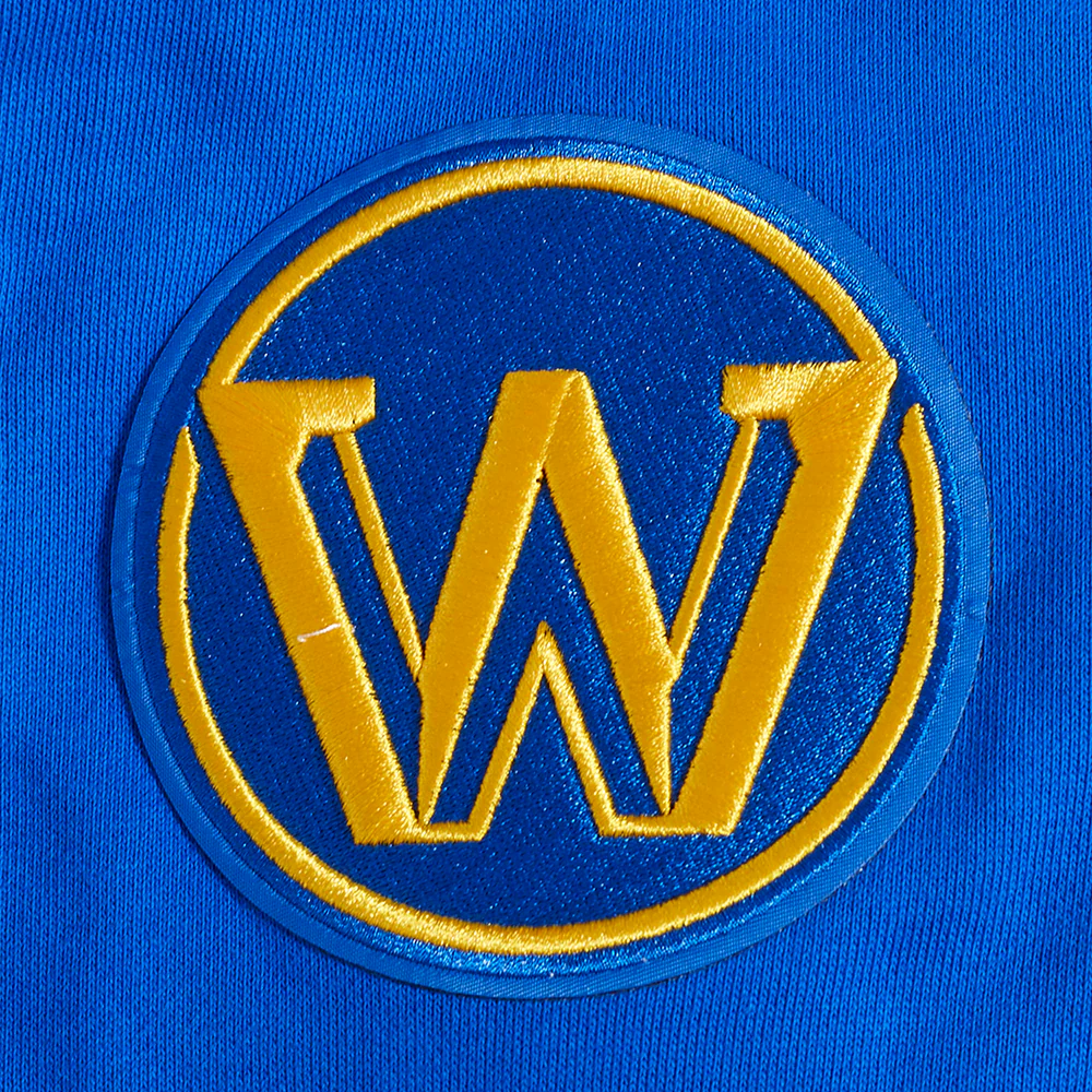 NBA GOLDEN STATE WARRIORS OLD ENGLISH MEN'S CREWNECK (ROYAL BLUE) - Image 5