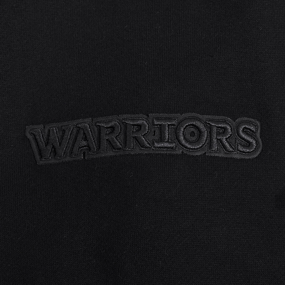 GOLDEN STATE WARRIORS NEUTRAL MEN'S DROP SHOULDER FLC CREWNECK (BLACK) - Image 10