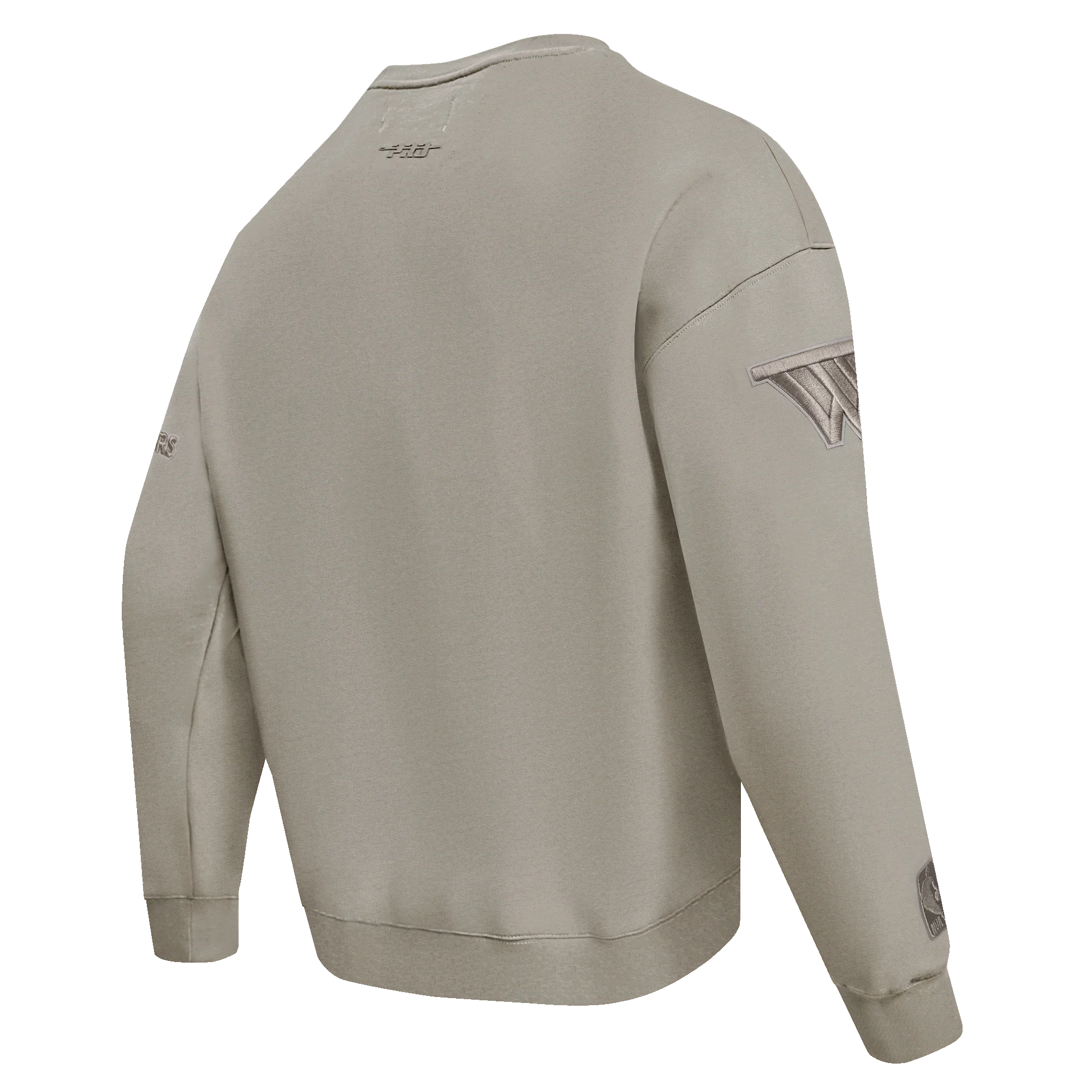 NBA GOLDEN STATE WARRIORS NEUTRAL MEN'S DROP SHOULDER FLC CREWNECK (TAUPE) - Image 8