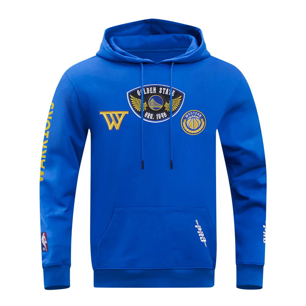 NBA GOLDEN STATE WARRIORS BORN FOR SPORT MEN'S FLC PO HOODIE (ROYAL BLUE) - Image 3