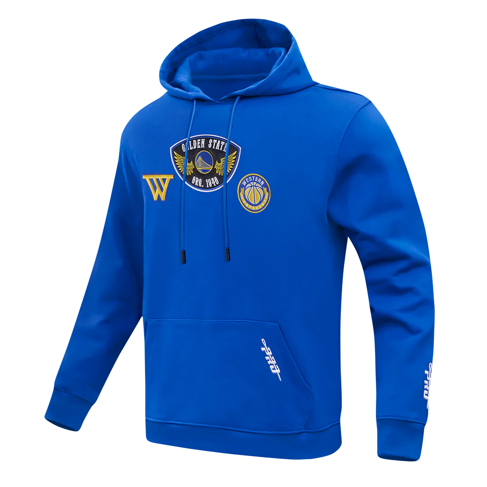 NBA GOLDEN STATE WARRIORS BORN FOR SPORT MEN'S FLC PO HOODIE (ROYAL BLUE) - Image 5